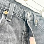 Levi's 501 Womens Raw Hem Button Fly Ripped Distressed Straight Jeans Size 28 Photo 3