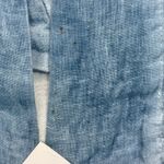IISISTERS Linen Open Front Cardigan Jacket Pockets Blue Casual Size OS READ Size XL Photo 2