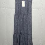 Z Supply NEW  Womens Jersey Maxi Dress Tiered Sleeveless Size XS Heathered Blue Photo 0