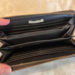 Charlotte Russe Y2K era  Gold Studded Black Faux Leather Wallet Zip Closure Flaws Photo 4