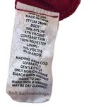 Soft Surroundings Soft Surrounding Red Romantic Scarlette Rose Sheer Satin Long Sleeve Tunic Top Photo 6