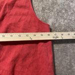 Old Navy  Top Womens Small Button Tie Red Sleeveless Knit Cropped Vneck Blouse Photo 6