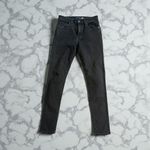 Hudson  Women's Natalie Black Midrise Super Skinny Ankle Jeans Size 33 Photo 1