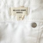 Madewell  Relaxed Denim Shorts Raw Hem White 29 Photo 4