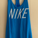 Nike Dri-Fit Blue Racerback Tank Top | Athletic Workout Training Shirt Size L Photo 0