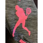 Indero Pants Womens One Size Gray Athletic High Rise Leggings Pink Tennis Sport Photo 5