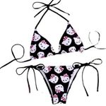 Hello Kitty NWOT  Triangle String Bikini Set Photo 1