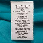 Trina Turk Concourse Surplice Elasticated Blouson Mini Dress Atlantic Size XXL Photo 12