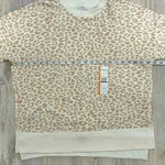 Time And Tru NWT  Faded Animal Leopard Print Sweatshirt Crew Neck Pullover Size M Photo 3