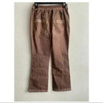 Pretty Angel 🆕 Coffee Lace-Accent Wide-Leg Linen Blend Pants S🆕 Photo 3