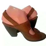 Frye  Amy Women’s  Brown Leather Heeled Buckled Slingback Shoes 9 M / 39-40 Photo 3
