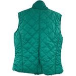 Coldwater Creek  L quilted fleece lined vest two tone green lime winter casual Photo 1