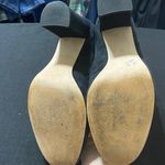 Ann Taylor  MADE IN ITALY NAVY LEATHER SUEDE SHOES Approx 4” Heel. CLEAN Photo 9