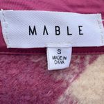 Mable Micah Brushed Fuzzy Textured Pink Plaid Crop Button Down Jacket size Small Photo 6