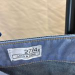 Gap Indigo Blue Boot Cut Jeans with Gold Stitching Photo 2