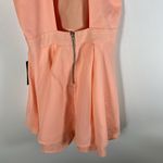Lulus Dress Rehearsal Coral Skater Fit & Flare Mini Dress Women's Medium Tiered Photo 8