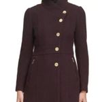 Guess NWT  Women's Textured Coat In Port  Wool Blend Photo 2