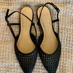 Jessica Simpson Black Leather Slingback Flats Photo 0