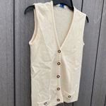 Vintage Little‎ Lisa Acrylic Cardigan Sweater Vest Photo 3