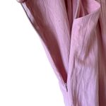 BUTTON STRAP POCKET BOHO PINK BLUSH WIDE LEG SLEEVELESS COTTON Y2K SZ M #2105 Pink Size M Photo 2
