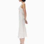 Aritzia Wilfred Only Slip Maxi Dress Size XL Cream White Neutral Light Birch Photo 1