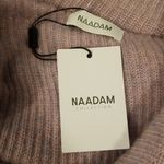 💕NAADAM💕 Asymmetrical Draped Sweater Wool Cashmere Heathered Purple Small NWT Photo 8