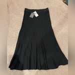 Women's NINETY CLOTHING CO knitted Pleated Maxi Skirt Black Photo 7