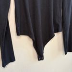 American Eagle AE Long-Sleeve Scoop-Neck Bodysuit Black Size XL Photo 3