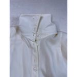 Doncaster  Cream Textured Button Front Long Sleeve‎ funnel neck 12 Photo 1