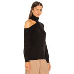 L'Agence L’AGENCE Easton One-Shoulder Sweater Black Size M Photo 1