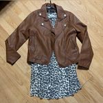 Me Jane faux Brown Leather Jacket. Womens medium Photo 10