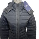 WHITESKY Women's Down Jacket XXS – Waterproof, 650+ Fill, Removable Hood Black Photo 2