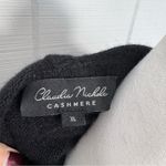 Claudia Nichole Black Cashmere Zip Up Hoodie Sweater Rhinestone Skull Goth Emo Size XL Photo 6