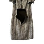 Mustard Seed Dress Mini Short Shimmer Silver Size Small S Photo 2