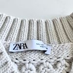ZARA  ecru knit colorblock oversized vest size Small Photo 5