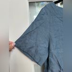 Kate Spade  Saturday Classic Smokey Blue Linen Blend Blouse Size XS Photo 3