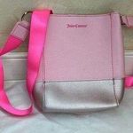 Juicy Couture Womens CROSSBODY Neon pink strap lightweight purse/Bag|Barbiecore Photo 0