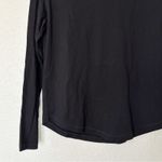 Madewell  Top Womens Relaxed Long-Sleeve Crewneck Tee Black 100% Cotton‎ XXS NEW Photo 5