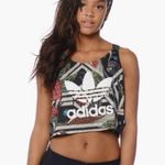 2 Adidas tops 1 Originals + Farm Rio xilofloresta jungle crop tank + 1 t shirt Black Size M Photo 1