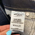 Silver Jeans  suki mid rise slim boot dark wash rodeo western cowgirl sz 24x31 Photo 7