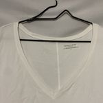 Eileen Fisher WO SIZE 1X WHITE VNECK SLEEVELESS TUNIC TOP DRESS COTTON SPANDEX Photo 6