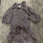 Heart soul  Black and Pink Polka Dot Blouse Photo 0