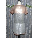 Southern Stitch Ladies Shift Dress SZ M Full Sequin Lined SS Stretch Gray Brown Photo 5