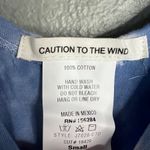 Caution to the Wind NWOT Tie Dye Jumpsuit Romper Cropped Blue Pink White Small Photo 1