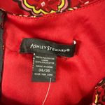 Ashley Stewart Dark Red Animal Print/Floral Dress - New - Size 34/36 Photo 3