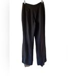 Akris ‎ Black Sheer Wide Leg Business Casual Dress Pants Photo 1