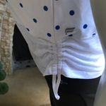 Fabletics  Polka Dot Ryan Midi Sports Bra Top Ruched Sides Women's Size Medium Photo 6