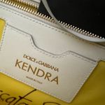 Dolce & Gabbana Kendra DG Logo Woven Straw Tote in Giallo Photo 12