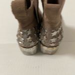 MIA booties Marrshal Gold Silver Stars Taupe Suede size 7 Western Photo 5