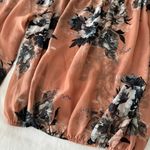 Lovely Day Pink Sheer Bardot Top With Floral Print Detail Photo 2